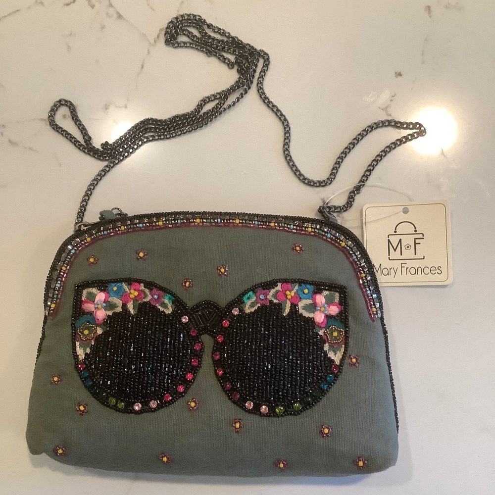 Mary Frances beaded crossbody bag